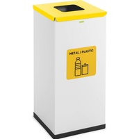 Ulsonix Mülleimer Abfalleimer Küche Mülltrenner Deckel Bio Label 60