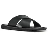 GEOX U ERICE B Slide Sandal, Black, 40