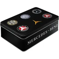 Nostalgic-Art Retro Vorratsdose Flach, 2,5 l, Mercedes-Benz Logo Evolution