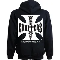 West Coast Choppers Og Cross Kapuzenpullover - Black -