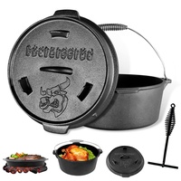 CCLIFE Dutch Oven 9 l Gusseisen