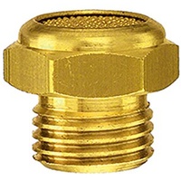 Riegler Sinterbronce-Schalldämpfer, flach, G 1/2 a., SW 24