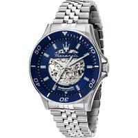 Maserati Herrenuhr Edelstahl silber Herren