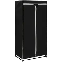 VidaXL Kleiderschrank Schwarz 75×50×160 cm
