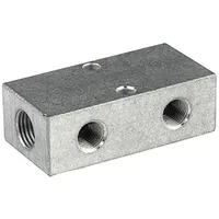 Riegler Verteilerleiste, Abgänge beidseitig, 2 x 1/2, 3 +