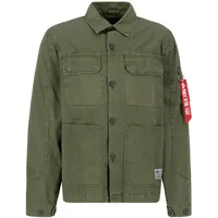 Alpha Industries Color Block Überhemd Dark Olive M