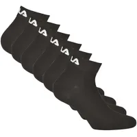 Fila Kurzsocken 6er Pack Schwarz 35-38