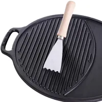 All'Grill Grillplattenspachtel aus Edelstahl - Effektive Reinigung für Gussgrillplatten
