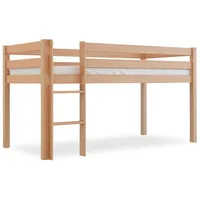 Betten-ABC Bubema Sam Kinder Hochbett, Buche massiv, mit oder