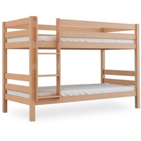 Betten-ABC Bubema Malu Kinder Etagenbett/Hochbett, Buche massiv, mit oder