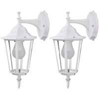 V-Tac Wandleuchte Wandlampe Außenlampe Gartenleuchte Laterne, 1x E27 IP44,