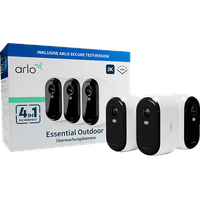 Arlo Essential 2K Outdoor Camera Gen2 weiß, 3er-Pack (VMC3350-100EUS)