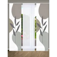 Home in green Schiebevorhang ¦ silber ¦ Synthetik ¦