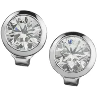 Celesta Ohrstecker CELESTA Silber 925 Zirkonia weiß one-size
