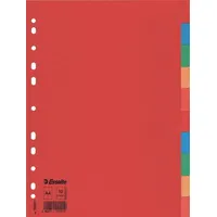 Esselte Register 100201 Eco, A4, blanko, Karton, 10-teilig, vollfarbig