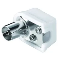 Goobay Koaxial Winkel Rundkupplung 9,5mm, Schraubbefestigung