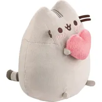 AURORA 61572 - Pusheen With Heart, Plüschtier mit Herz,
