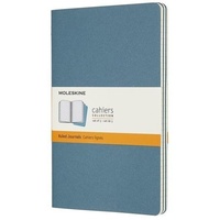 Moleskine Cahier Large/A5, 3er Set, Liniert, Lebhaftes Blau