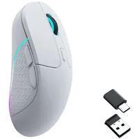 Keychron Key M3 (Kabellos, Kabelgebunden), Maus, Weiss