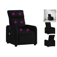 VidaXL Massagesessel Schwarz Stoff