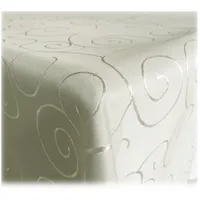JEMIDI Tischdecke Ornamente Seidenglanz Edel Tisch Decke Tafeldecke 31