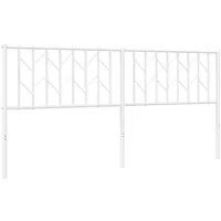 VidaXL Kopfteil Metall Weiß 180 cm