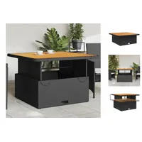 VidaXL Gartentisch 110 x 110 x 71 cm Schwarz