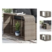 VidaXL Outdoor-Rgale 2 Stk. Grau Poly Rattan