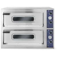 HENDI Pizzaofen Basic 44 Doppelkammer bis 500°C und 8