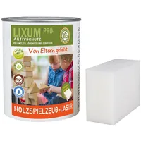 Lixum PRO 100% biologische & natürliche Holzspielzeug Lasur, Farbe:farblos