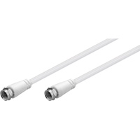 Goobay 66622 2 m, Weiß - F-Stecker > F-Stecker