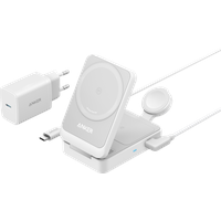 Anker MagGo Wireless Charger (15W, Foldable 3-in-1, weiß)