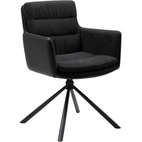 Z2 Armlehnstuhl Logan, Anthrazit, schwarz ¦ Maße (cm): B: