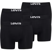 Levi's Boxershort 4er Pack Stretch SCHWARZ|SCHWARZ S