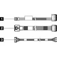 Lenovo SR650 V3 M.2 SATA/x4 NVMe SFF RAID Cbl,