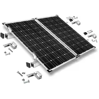Offgridtec Befestigungskit für Schrägdachmontage 35mm Rahmenhöhe für 2 Solarpanels
