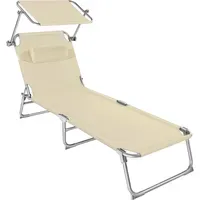 Tectake Chloé Sonnenliege 190 x 68 x 65 cm
