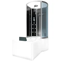 AcquaVapore Kombination Badewanne Dusche K50-L30-EC Duschtempel 170x100 cm