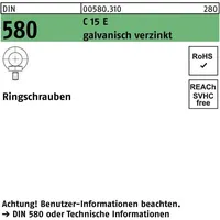 Industrial Quality Supplies DIN 580 M42 1.1141 (C15E) galvanisch