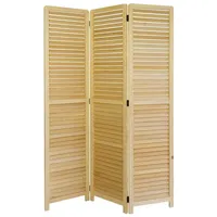 Homestyle4u 1359, Paravent Raumteiler Innen 3 teilig Holz Natur