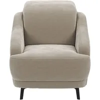 Sit&more Sessel »Blues«, (1 St.), mit Metallfüßen schwarz-matt Beige