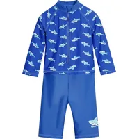 Playshoes UV-Schutz Einteiler Hai 1/1 Arm Blau