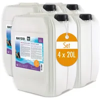 BAYZID® 4x 20 L Flockungsmittel flüssig für Pools für