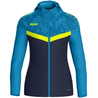 Jako Iconic Trainingsjacke mit Kapuze Kinder 914 marine/blau/neongelb 152
