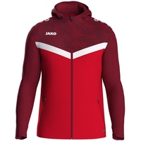 Jako Iconic Trainingsjacke mit Kapuze Kinder 103 rot/weinrot 152