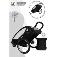 Hamax Breeze Kinderfahrradanhänger für 2 Kinder (Achtung Sperrgutkosten von