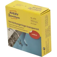 Avery Zweckform 3510 Lochverstärker selbstklebend 500 Stück (Ø13mm, Lochverstärkungsringe