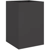 VidaXL Pflanzkübel Schwarz 52x48x75 cm Stahl