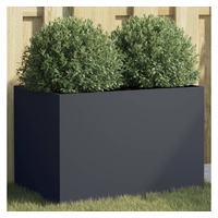VidaXL Pflanzkübel Anthrazit 62x40x39 cm Stahl