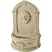 MARELIDA Brunnen mit Löwenkopf Wandbrunnen Standbrunnen Zierbrunnen 54cm